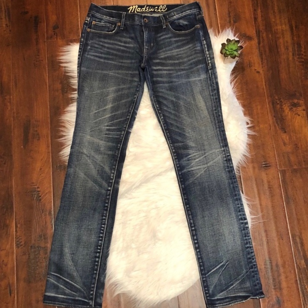 Size 31 Madewell Straight Leg Ocean Wash